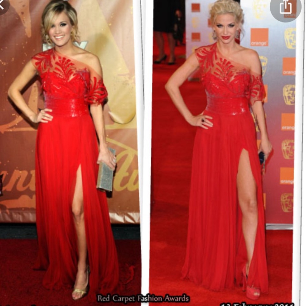 Georges Chacra Red carpet dress.